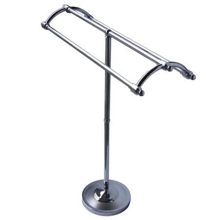 Kingston Brass SCC2271 Pedestal Round Plate Towel Rack, Polished Chrome SCC2271